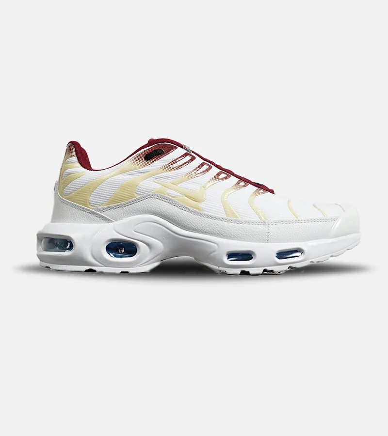 کفش کتانی مردانه و زنانه سفید قرمز زرد NIKE AirMax Plus TN Ultra | مدل 7001