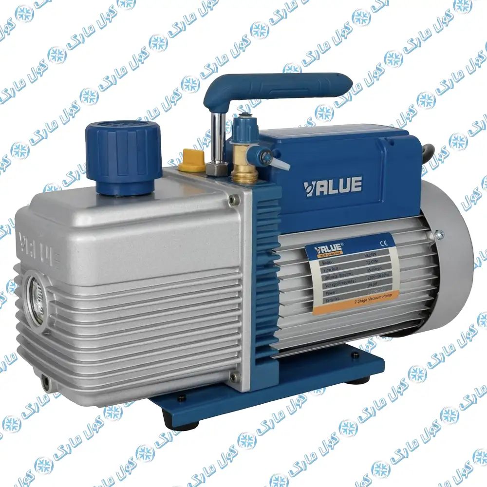 پمپ وکیوم دو مرحله‌ ای والو VALUE مدل VE260N با توان 3/4 اسب بخار — تصویر ۲