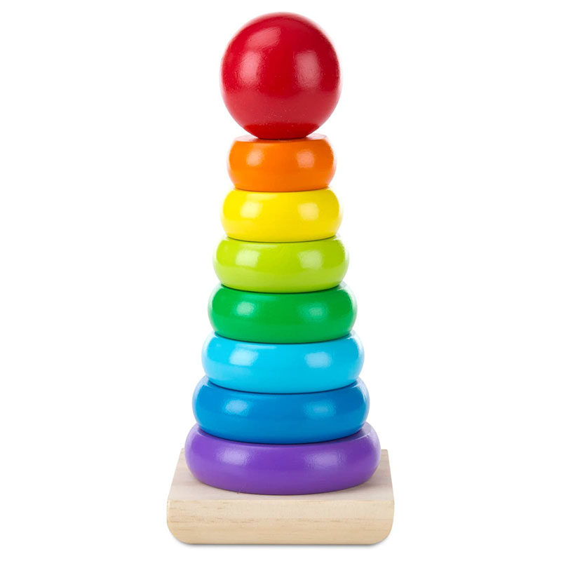 برج هوش چوبی بزرگ Rainbow stacker — تصویر ۵