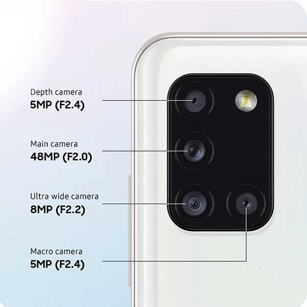 گوشی موبایل سامسونگ مدل Galaxy A31 دو سیم کارت ظرفیت ۱۲۸گیگابایت رام 6گیگ — تصویر ۵