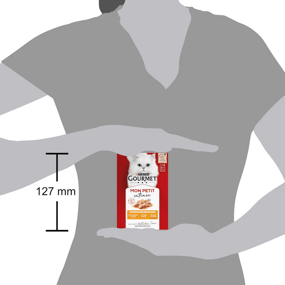 مولتی پک پوچ گورمت مدل Mon Petit با طعم مرغ و اردک و بوقلمون بسته 6 عددی — تصویر ۴