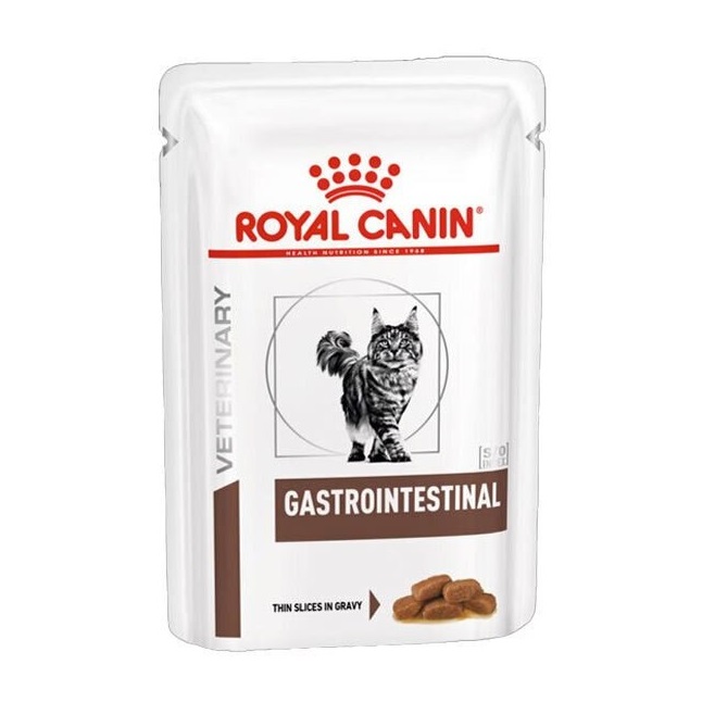 پوچ گربه رویال کنین مدل گاسترو اینتستینال GastroIntestinal وزن 85 گرم — تصویر ۲
