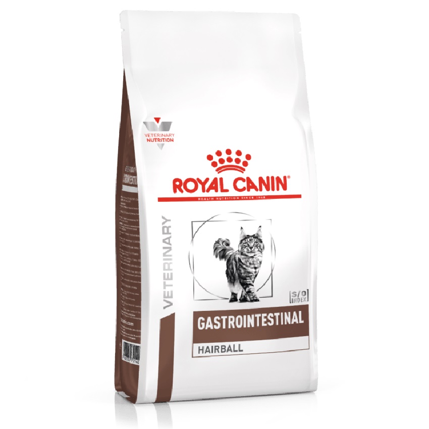 غذای خشک رویال کنین گربه دارای مشکلات گوارشی مدل Gastrointestinal Hairball وزن 2 کیلوگرم