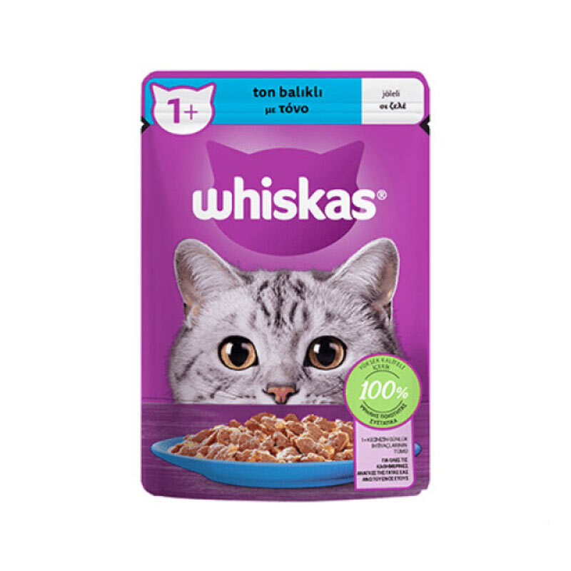 پوچ گربه ویسکاس Whiskas طعم ماهی وزن 85 گرم — تصویر ۲