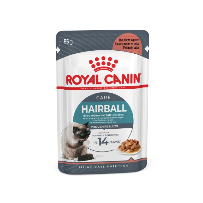پوچ گربه رویال کنین مدل هربال کر Hairball وزن 85 گرم — تصویر ۲