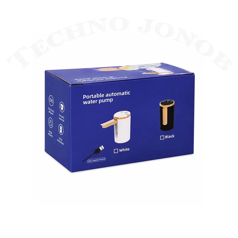 پمپ آب شارژی تاشو گالن مدل Type-C | پمپ اتوماتیک بطری و گالن آب — تصویر ۴