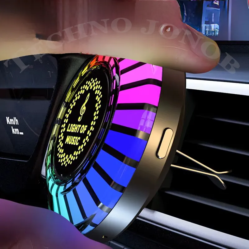 خوشبو کننده رقص نور دار ماشین مدل F6 اکولایزر RGB شارژی — تصویر ۵
