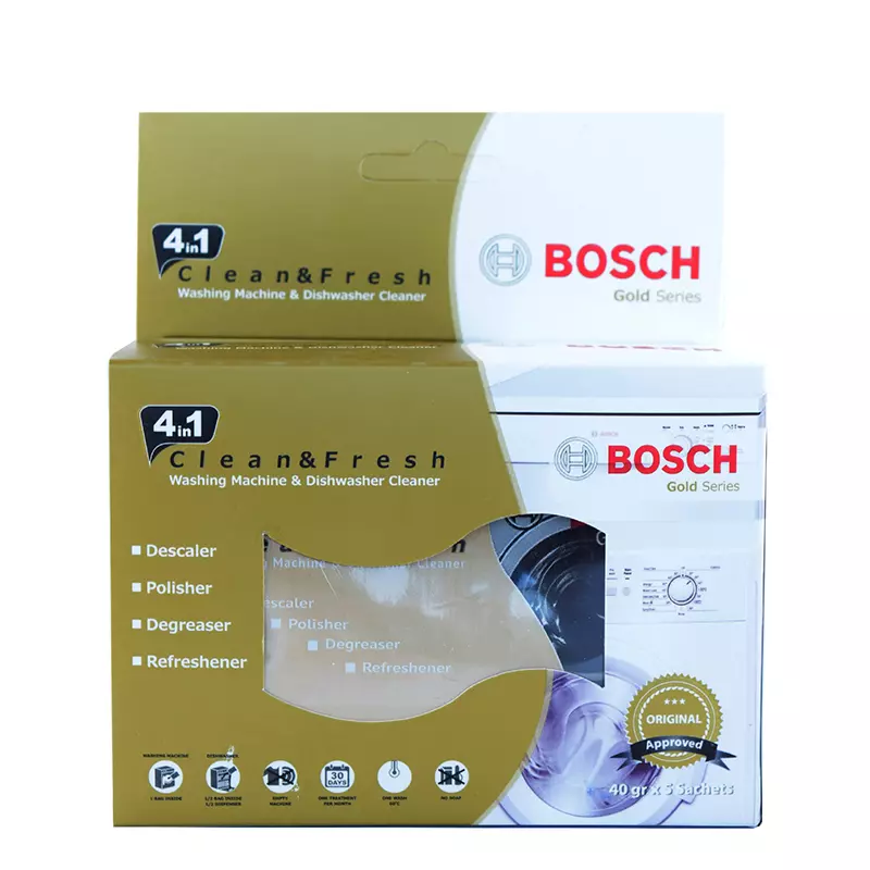 پودر جرم گیر ماشین لباسشویی و ظرفشویی مدل—- بوش بسته 5 عددی