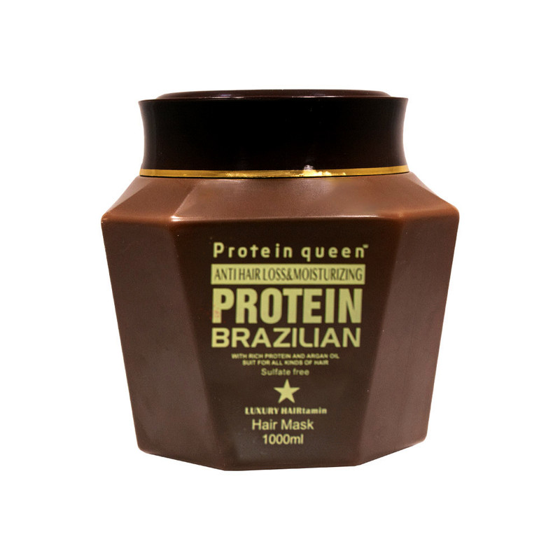 ماسک مو کراتین کوئین مدل PROTEIN BRAZILIAN حجم 1000 میلی لیتر — تصویر ۲
