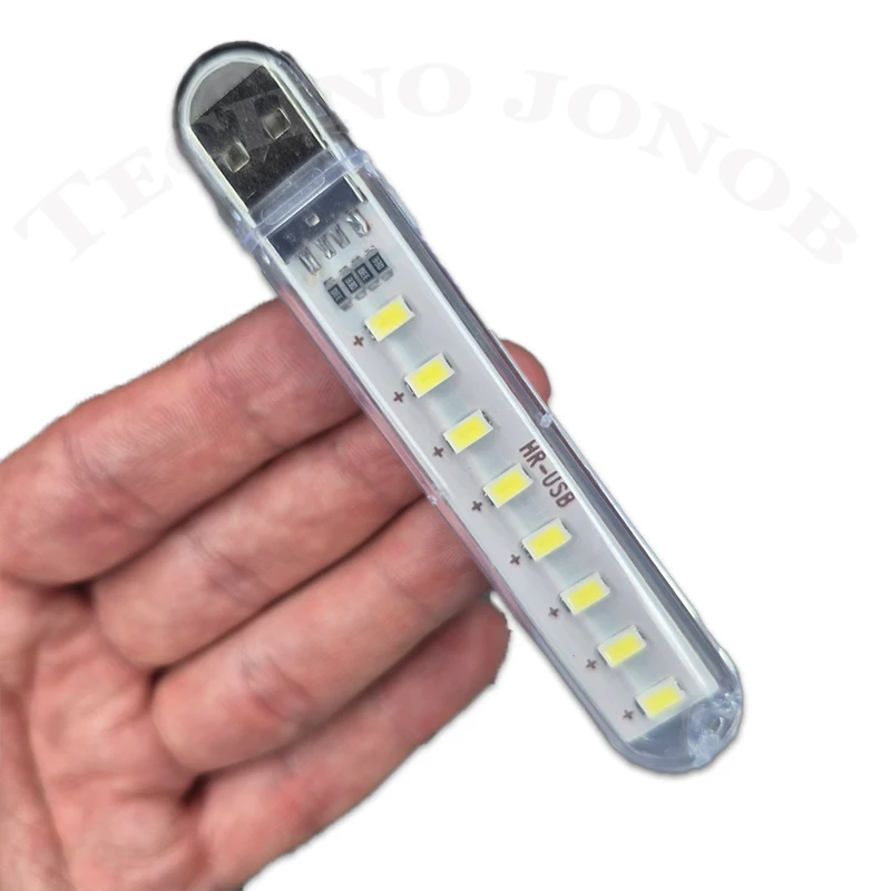 چراغ اضطراری USB LED قابلیت اتصال به پاوربانک ،لپ تاب — تصویر ۴