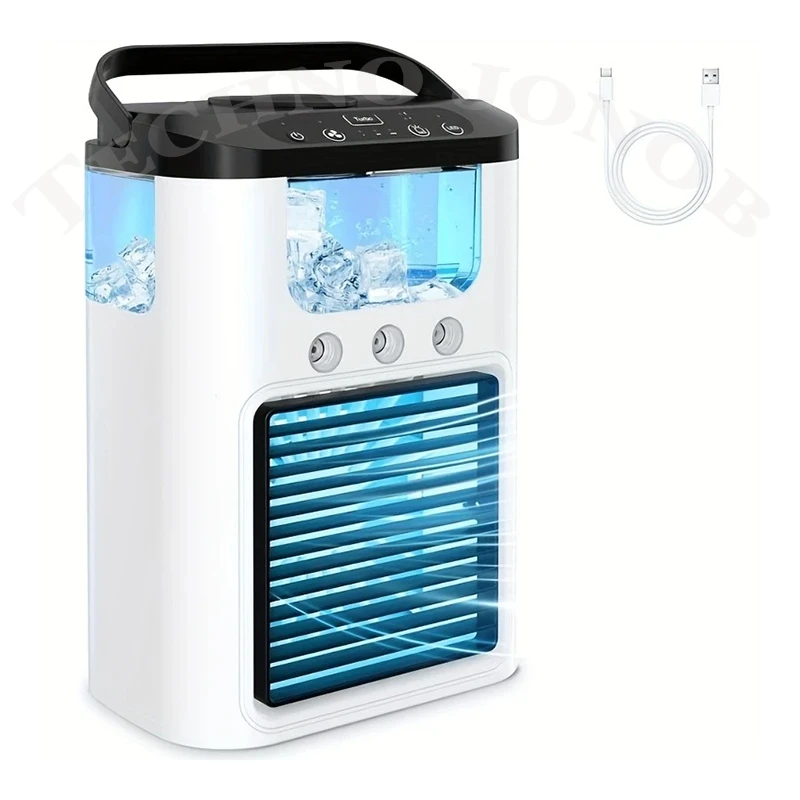کولر مه پاش رومیزی شارژی مدل (Air Cooler Fan) K918 — تصویر ۳