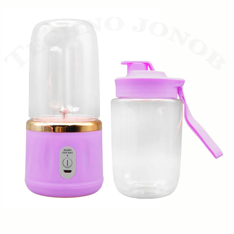 شیکر شارژی دوقلو 400 میلی لیتر مدل HP-22 (Small Portable Juicer) — تصویر ۳