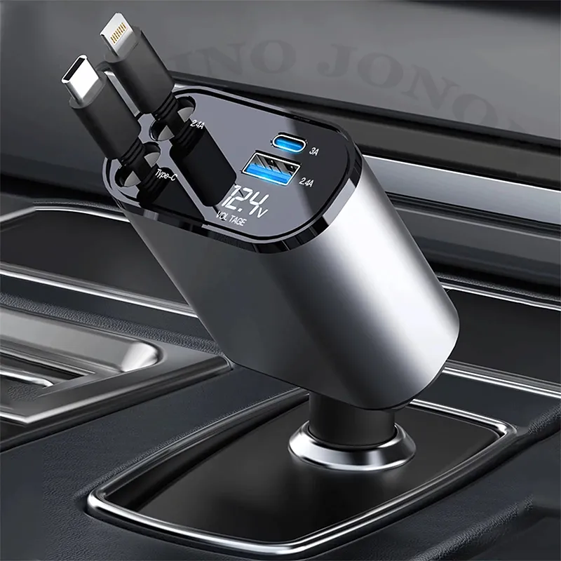 شارژر فندکی خودرو فست شارژ 120 وات |Car Charger 4in1 — تصویر ۲