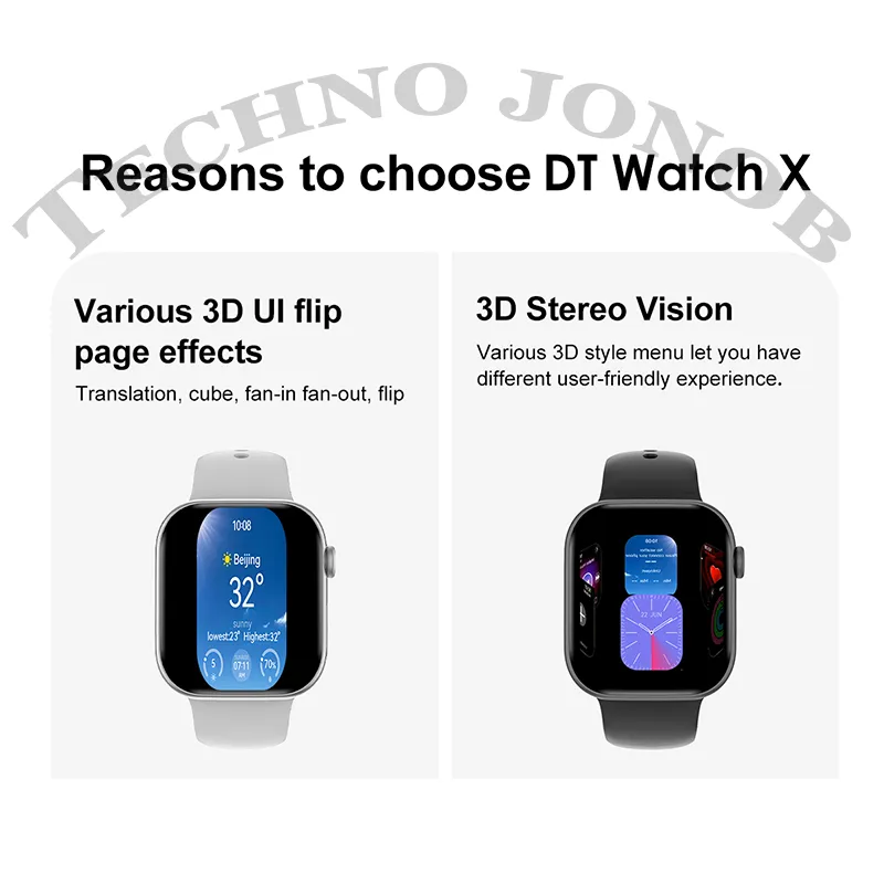 ساعت هوشمند طرح اپل واچ مدل DT WATCH 10 (Watch X) | سری 10- 4 گیگ حافظه داخلی — تصویر ۶