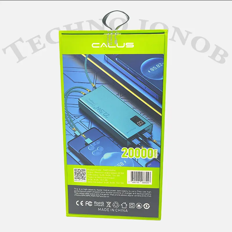 پاوربانک 20000 | 22.5W برند Calus مدل Fast 200 PRO — تصویر ۳