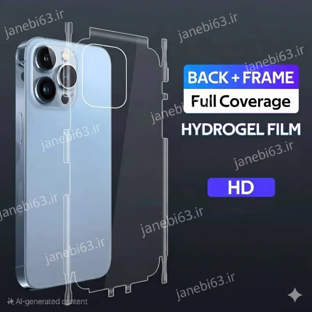 گلس هیدروژل شفاف مناسب برای پشت گوشی مدل ویوو ViVo X300