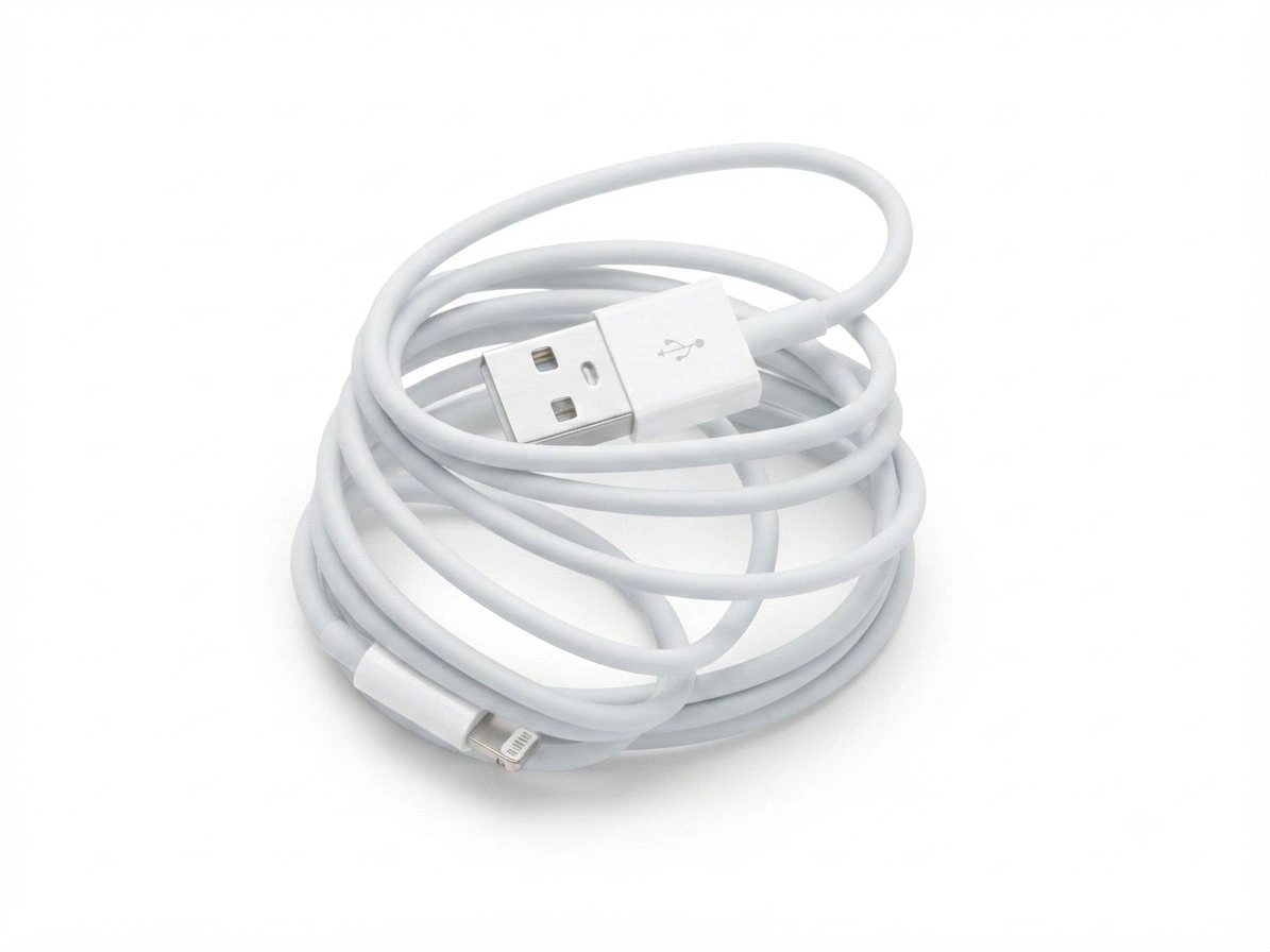 کابل شارژ آیفون USB به Lightning کیفیت معمولی