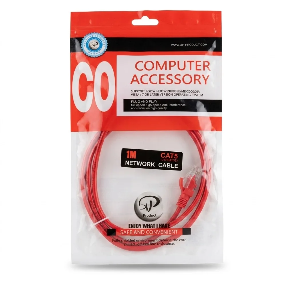 کابل شبکه CAT5 طول ۱ متر (XP Product)