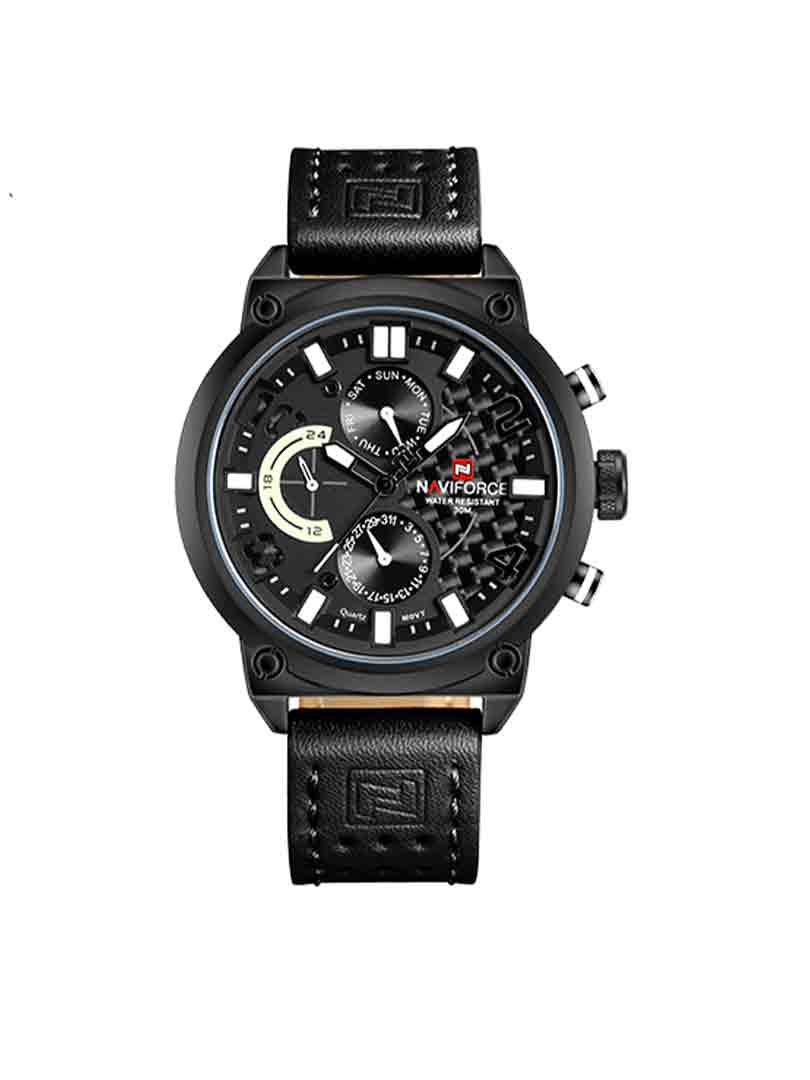 ساعت مچی عقربه ای مردانه نیوی فورس NAVIFORCE nf9068 BBW