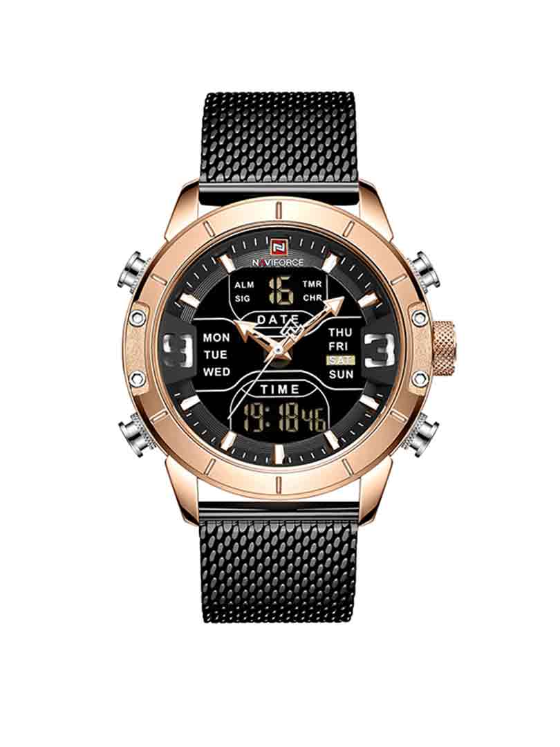 ساعت مچی دوزمانه مردانه نیوی فورس NAVIFORCE 9153 bl