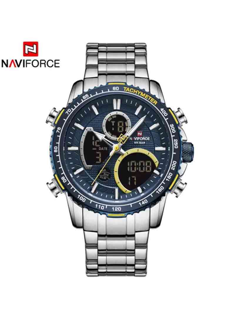 ساعت مچی دوزمانه مردانه نیوی فورس NAVIFORCE NF 9182 S/BE