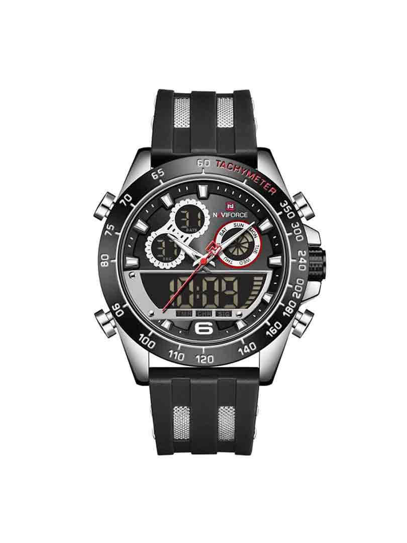 ساعت مچی دوزمانه مردانه نیوی فورس NAVIFORCE 9188 NF S/B/B