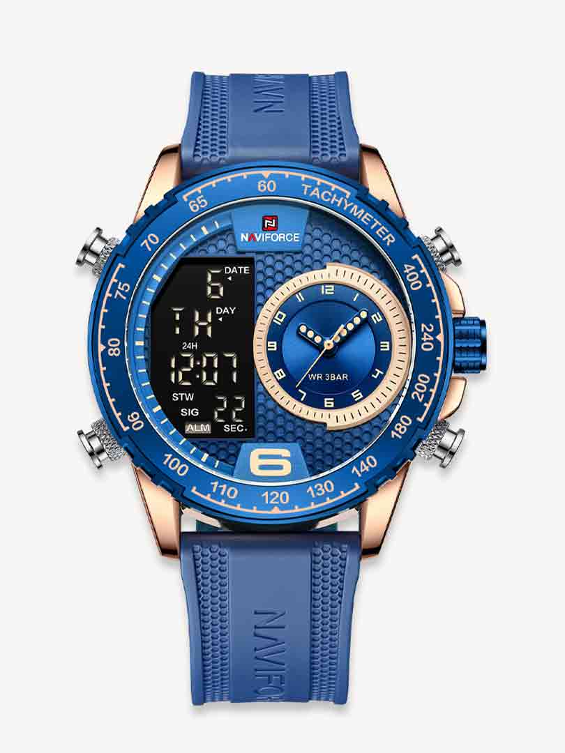 ساعت مچی دوزمانه مردانه نیوی فورس Naviforce 9199 RG/BE/BE