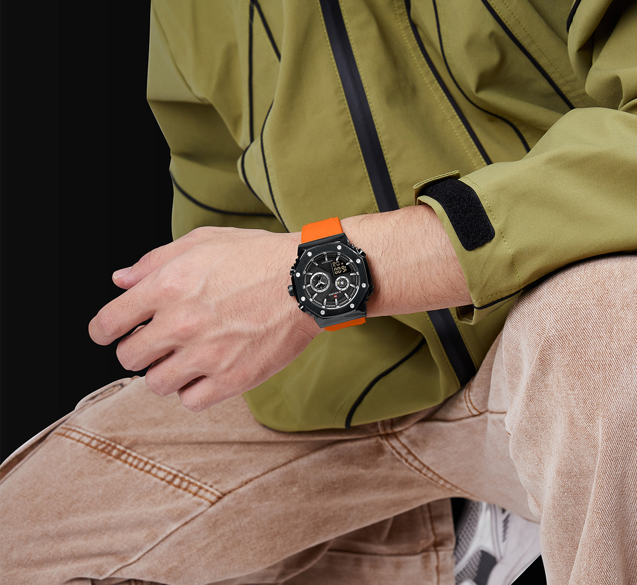 ساعت مچی دوزمانه مردانه نیوی فورس Naviforce 9216 B/B/O — تصویر ۳