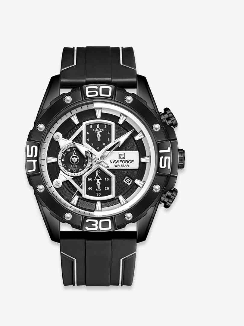 ساعت مچی عقربه ای مردانه نیوی فورس Naviforce NF 8018 B/B/W