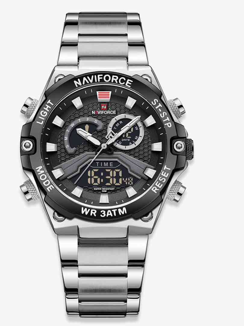 ساعت مچی دوزمانه مردانه نیوی فورس Naviforce NF 9207 S/B/B — تصویر ۲