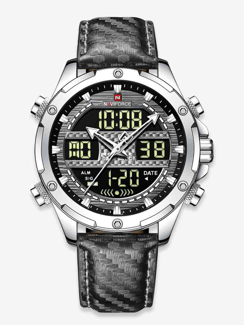 ساعت مچی دوزمانه مردانه نیوی فورس Naviforce 9194 NF S/GY/GY