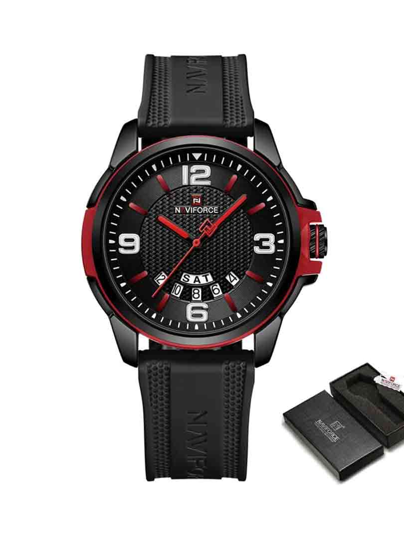 ساعت مچی عقربه ای مردانه نیوی فورس Naviforce NF 9215 B/R/B