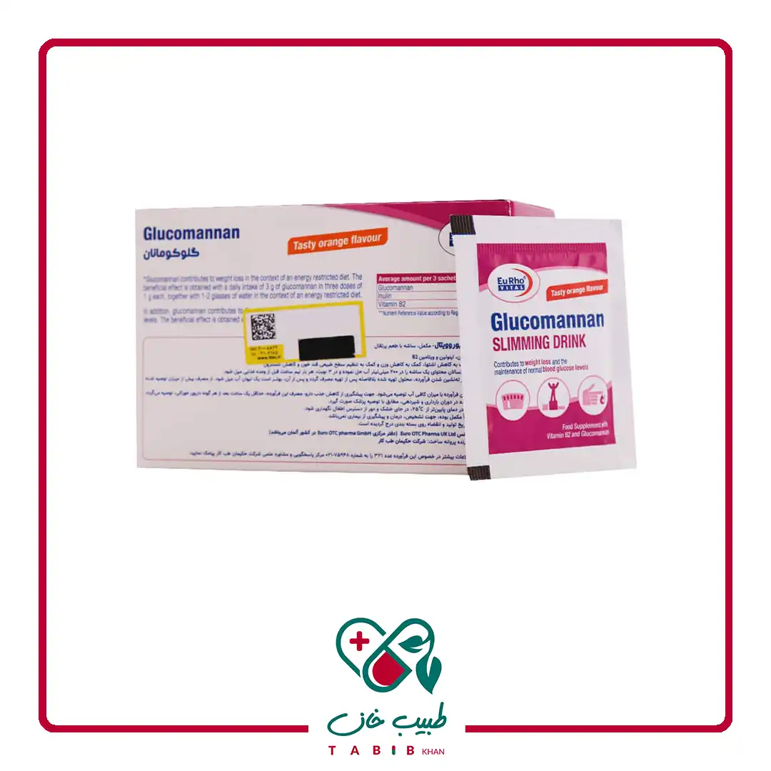 ساشه گلوکومانان یوروویتال 30 عددی/Eurhovital Glucomannan 30 Sachets — تصویر ۳