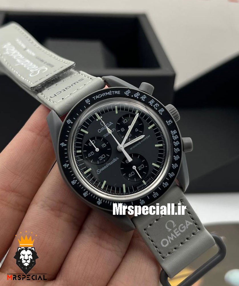 ساعت مچی امگا سواچ مدل مأموریت به عطارد OmegaSwatch Moonswatch 0973 — تصویر ۳