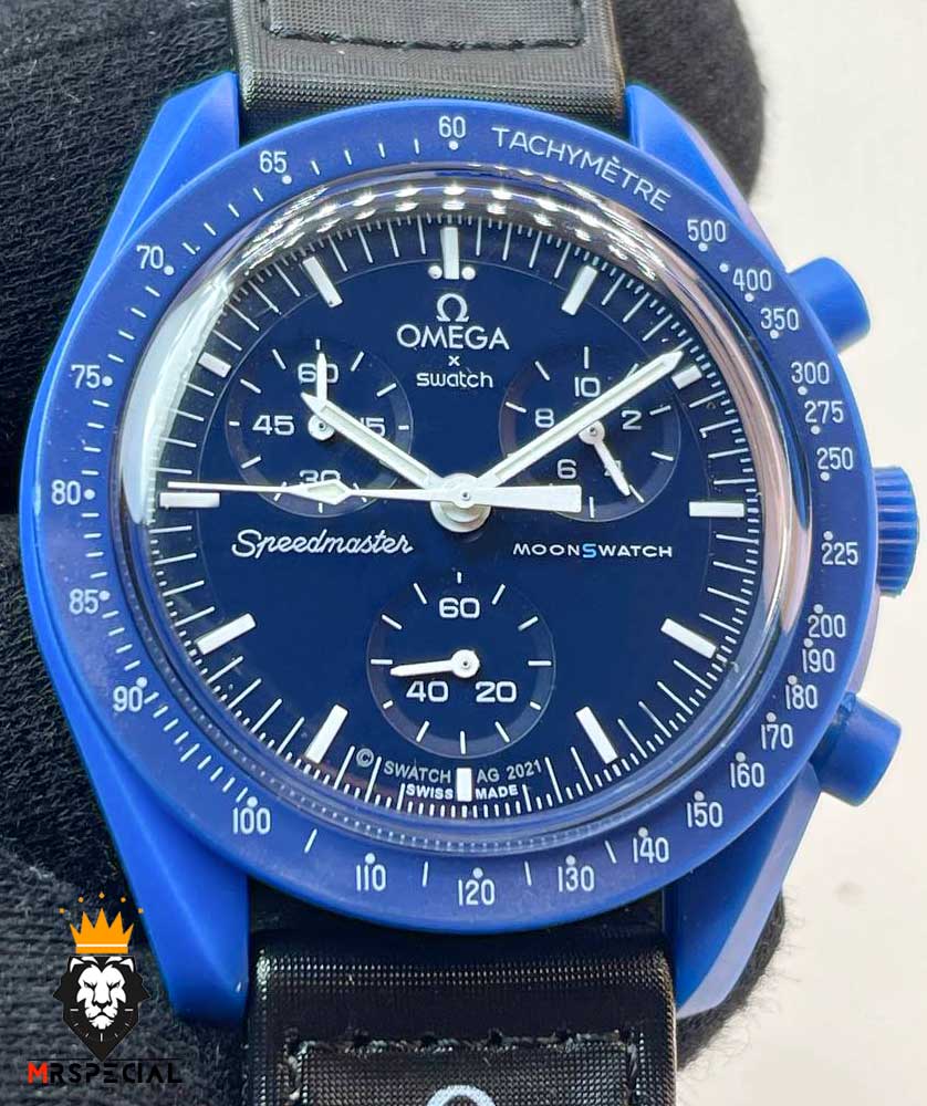 ساعت مچی امگا سواچ مدل مأموریت به نپتون OmegaSwatch Moonswatch 0971 — تصویر ۴