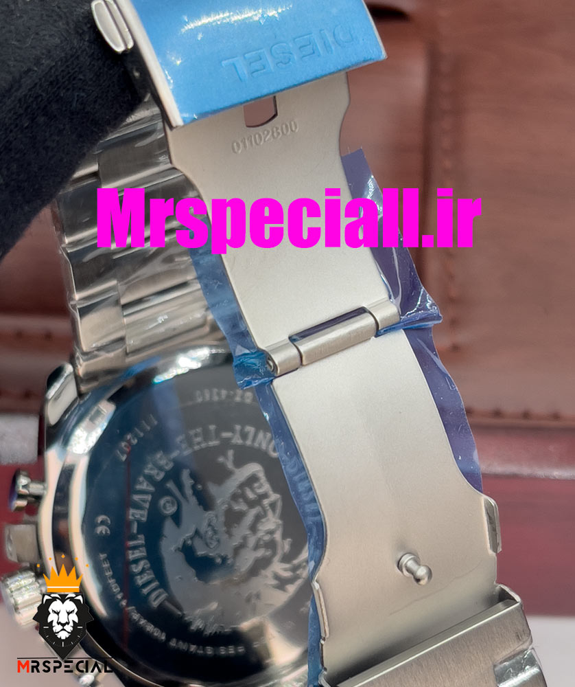 ساعت دیزل شاخدار مردانه کرنوگراف استیل صفحه سفید Diesel 0839 — تصویر ۸