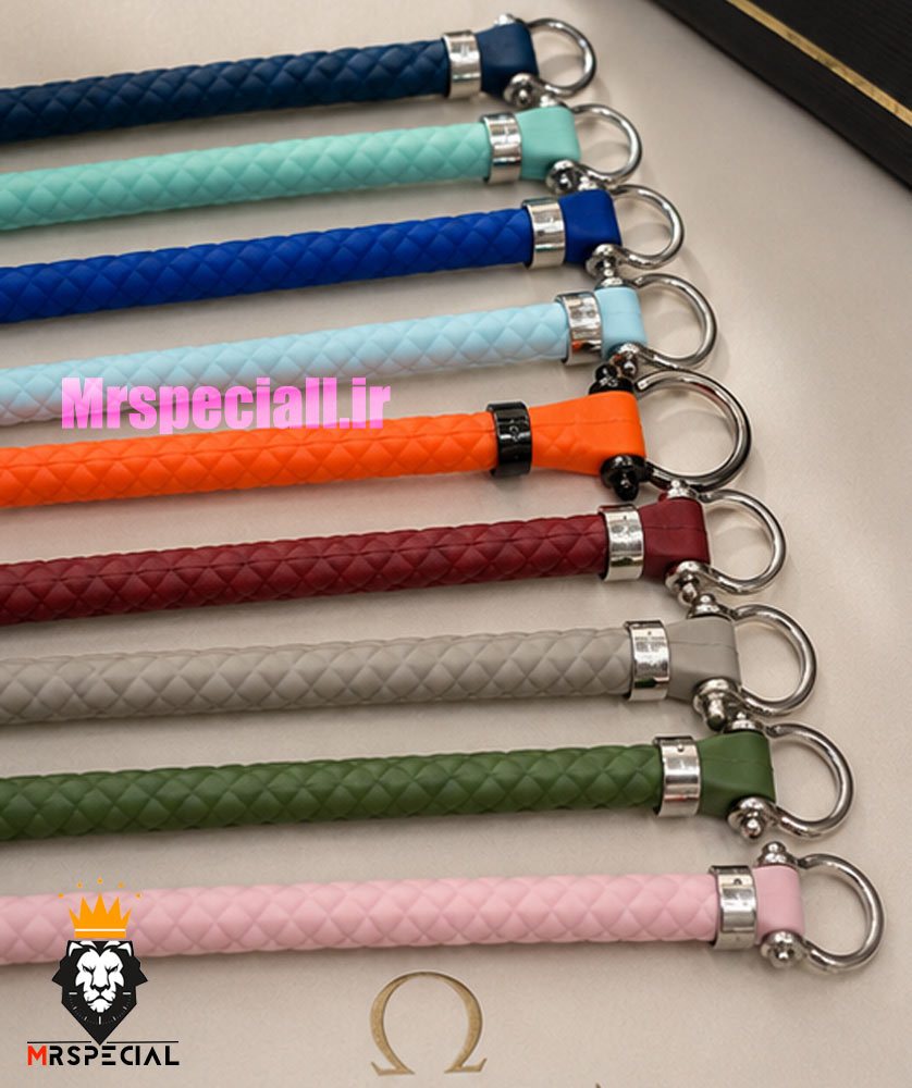 دستبند امگا سیلیکونی با قفل استیل 2224 Omega silicone bracelet — تصویر ۴