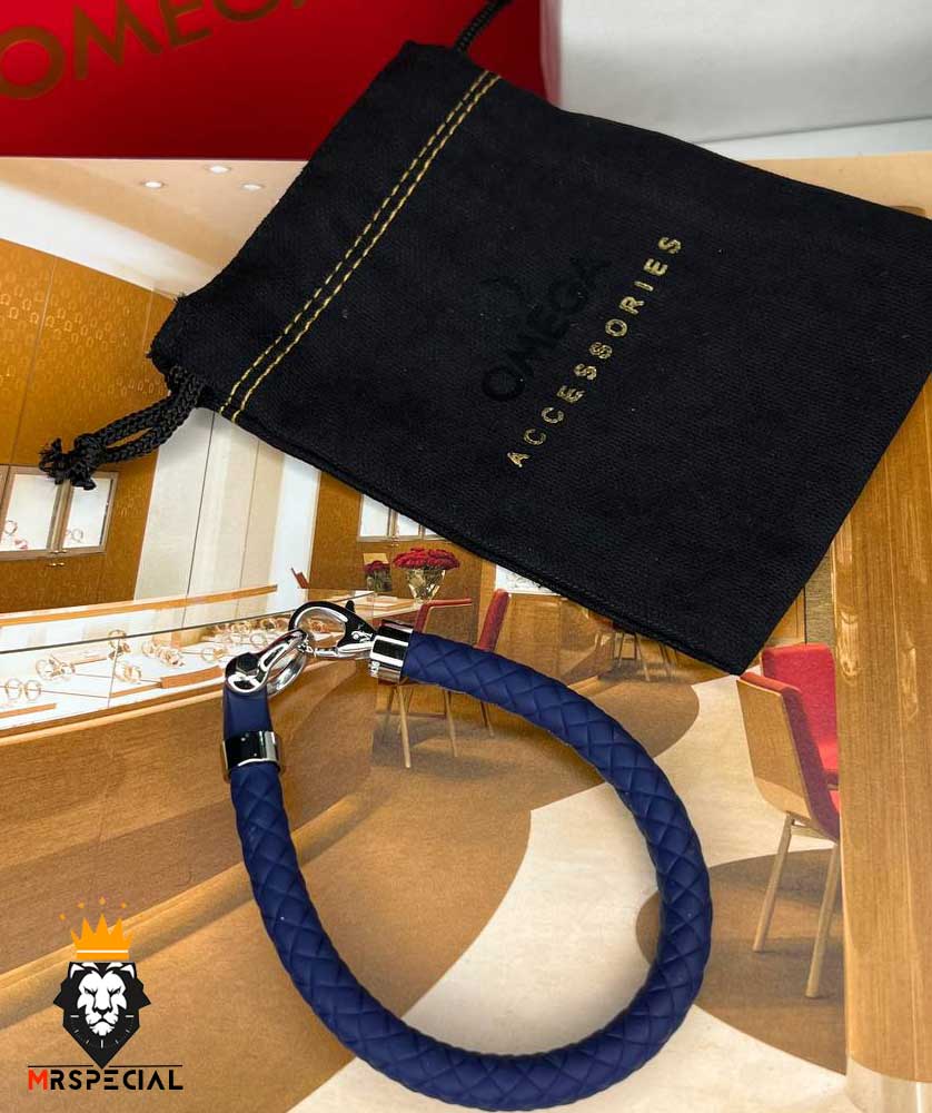 دستبند امگا سیلیکونی با قفل استیل 2224 Omega silicone bracelet — تصویر ۷