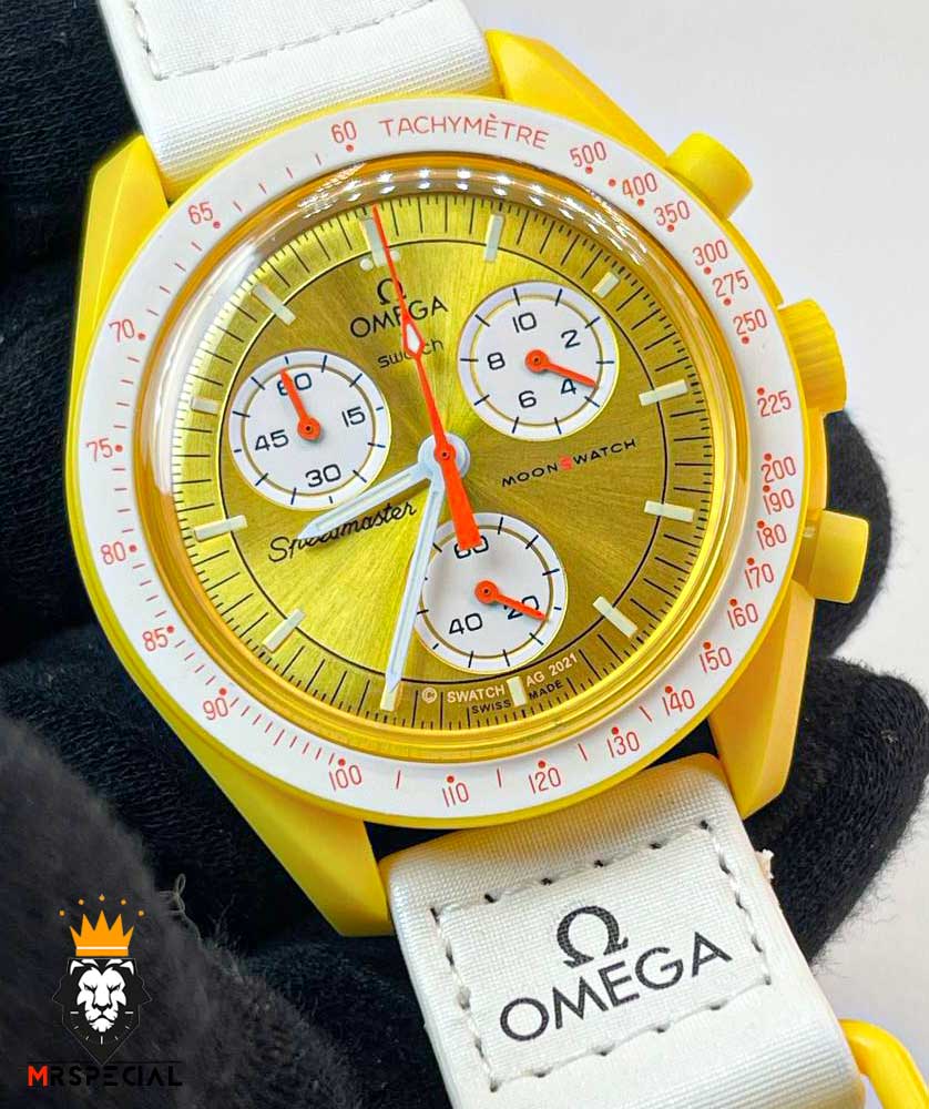 ساعت مچی امگا سواچ مدل مأموریت به خورشید OmegaSwatch Moonswatch 2220 — تصویر ۳