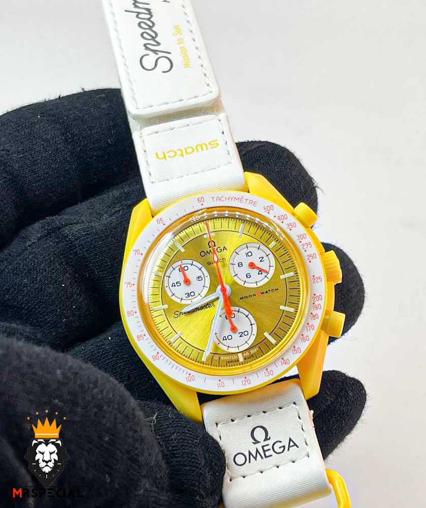 ساعت مچی امگا سواچ مدل مأموریت به خورشید OmegaSwatch Moonswatch 2220 — تصویر ۵