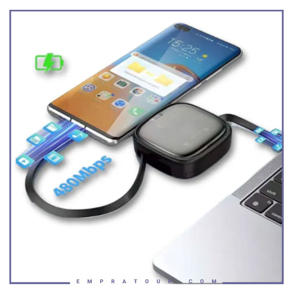 پک چند منظوره کابل و تبدیل کوتسی COTECI MULTIFUNCTIONAL TELESCOPIC CORD STORAGE BOX 87701 — تصویر ۴