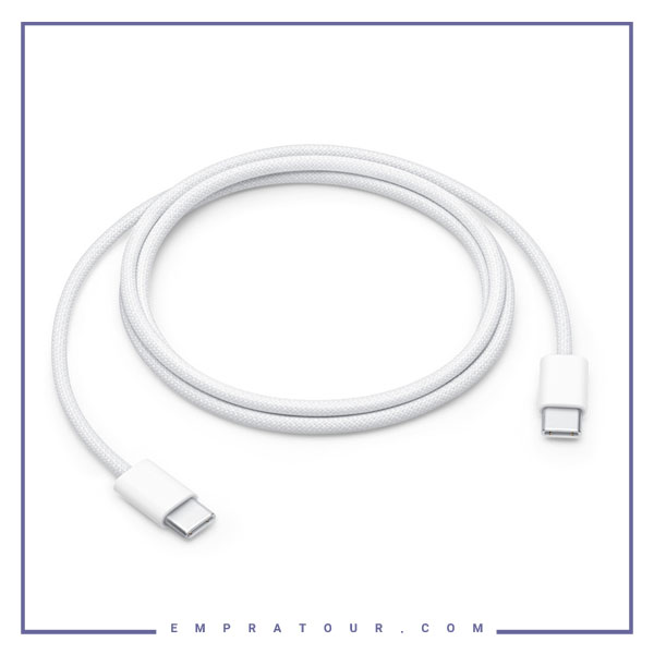 کابل شارژ دو سر تایپ سی 60 وات اصلی اپل 1 متر Apple USB-C 60W Charge Cable A2795 — تصویر ۲