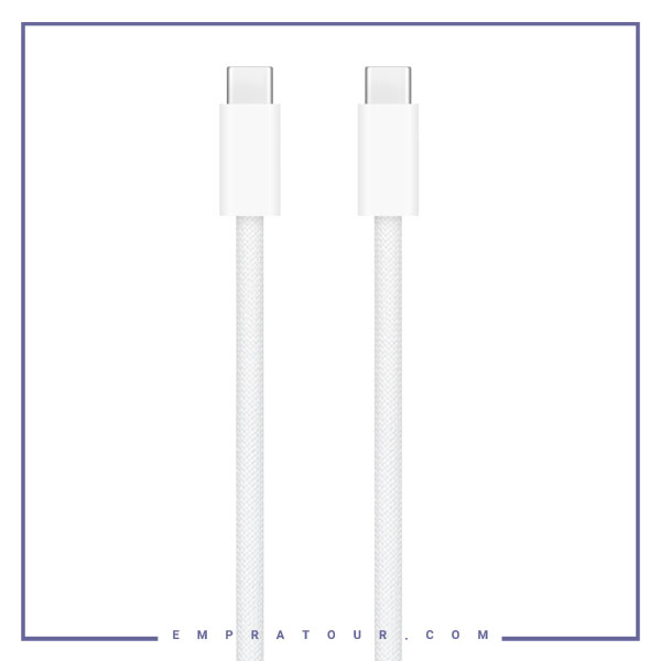 کابل شارژ دو سر تایپ سی 240 وات اصلی اپل 2 متر Apple USB-C 240W Charge Cable A2794 — تصویر ۳