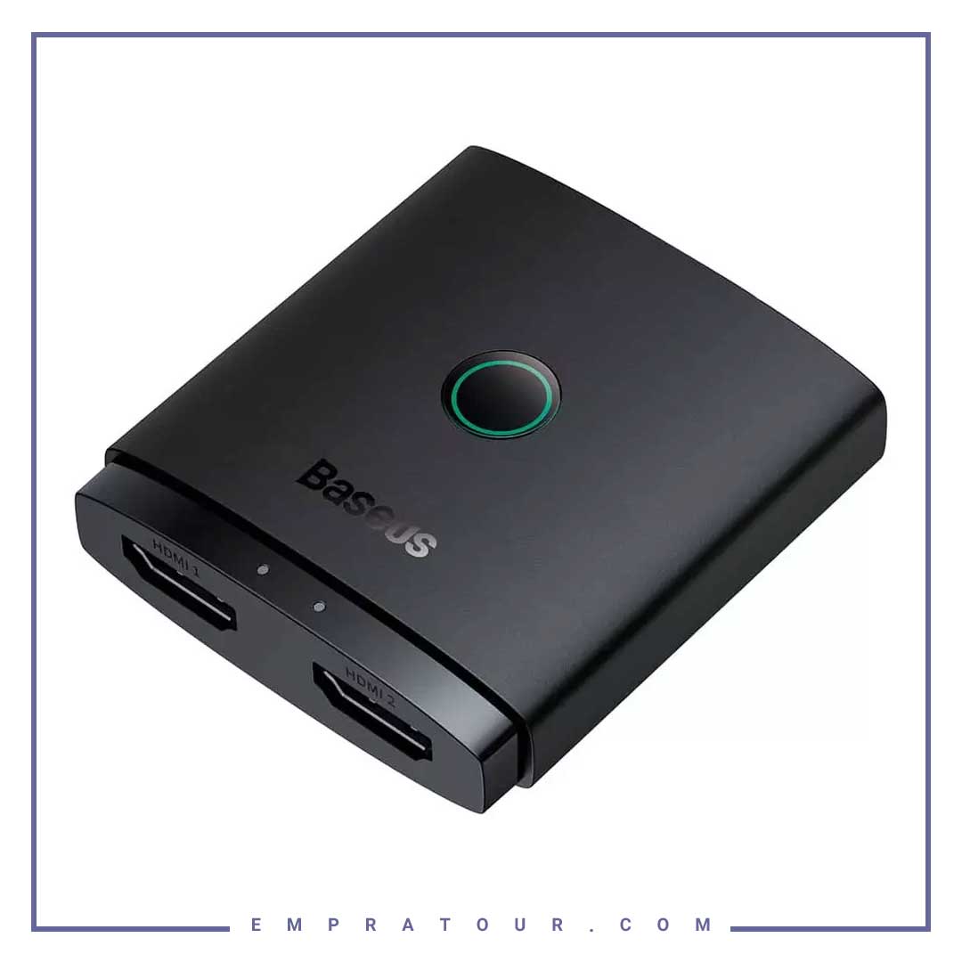سویچ اچ دی ام آی دو در یک بیسوس Baseus AirJoy Series2-in-1 Bidirectional OH-113 HDMI Switch B01331105111-00 — تصویر ۲