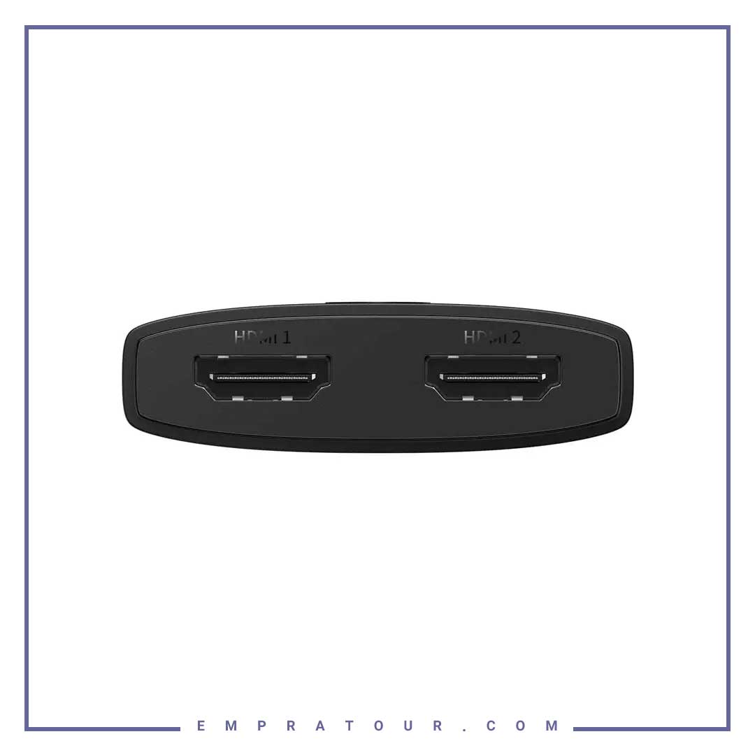 سویچ اچ دی ام آی دو در یک بیسوس Baseus AirJoy Series2-in-1 Bidirectional OH-113 HDMI Switch B01331105111-00 — تصویر ۴