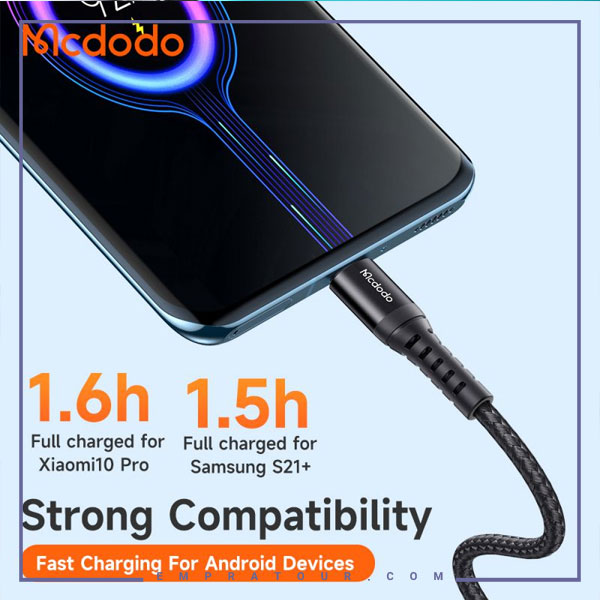 کابل شارژ تایپ سی 1 متری مک دودو Mcdodo type C Data Cable CA-2271 — تصویر ۶