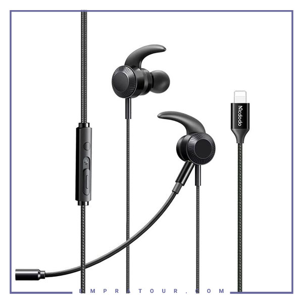 هندزفری سیمی گیمینگ لایتنینگ مک دودو Mcdodo Gaming Lightning Earphone HP-1350