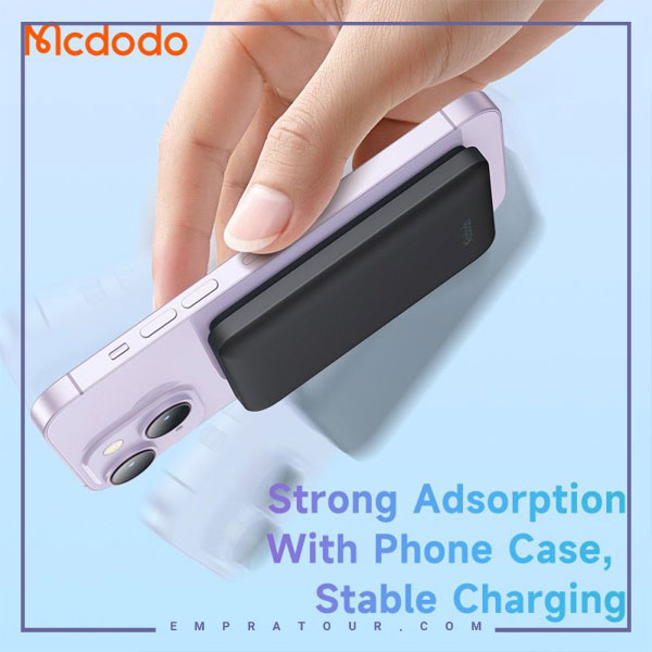 پاوربانک مگنتی مگ سیف 15 وات 5000 مک دودو Mcdodo Mini Magnetic Power Bank MC-395 — تصویر ۵