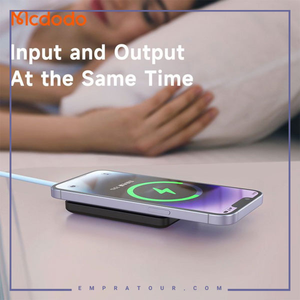 پاوربانک مگنتی مگ سیف 15 وات 5000 مک دودو Mcdodo Mini Magnetic Power Bank MC-395 — تصویر ۶