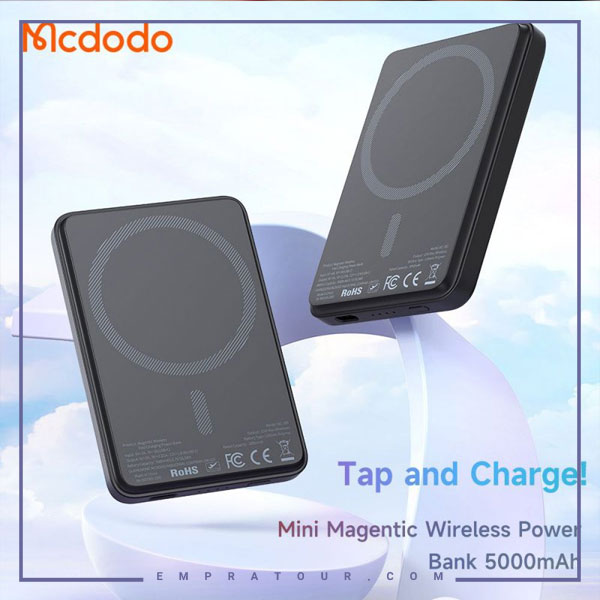 پاوربانک مگنتی مگ سیف 15 وات 5000 مک دودو Mcdodo Mini Magnetic Power Bank MC-395 — تصویر ۷